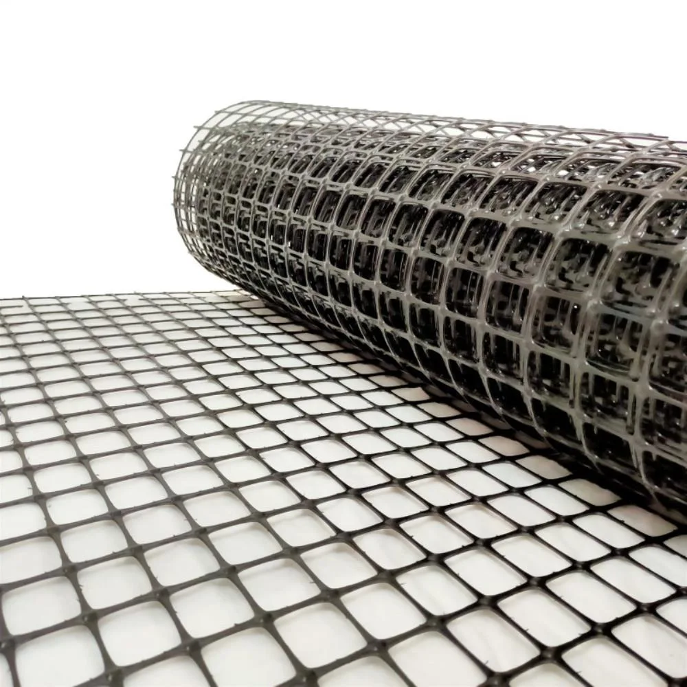 UV Resistance Plastic PP Biaxial Geotextile Geogrid Mesh untuk Konstruksi Jalan 3