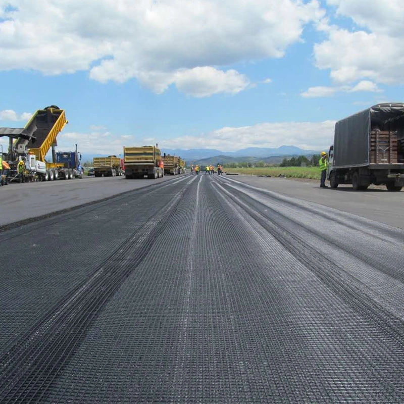 UV Resistance Plastic PP Biaxial Geotextile Geogrid Mesh untuk Konstruksi Jalan 7