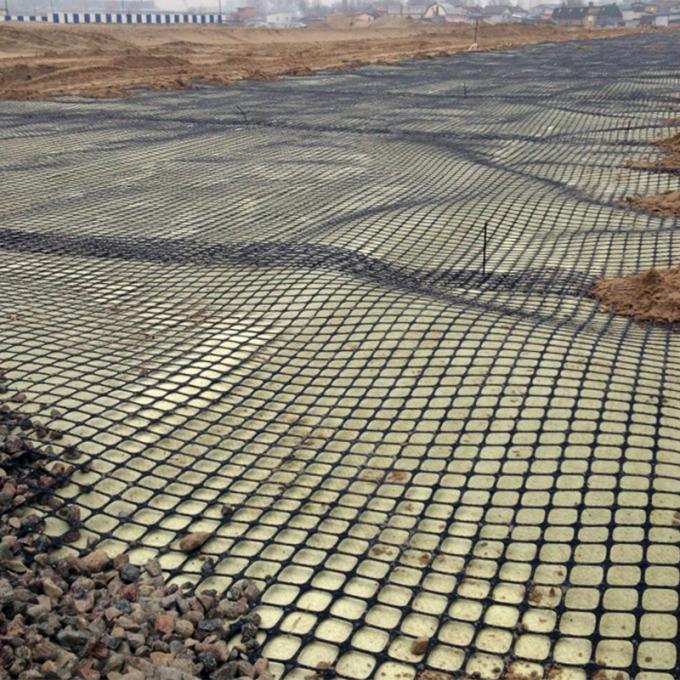 Chuangwan Road Construction Material PP Pet Biaxial Geogrid for Soil Stabilization
