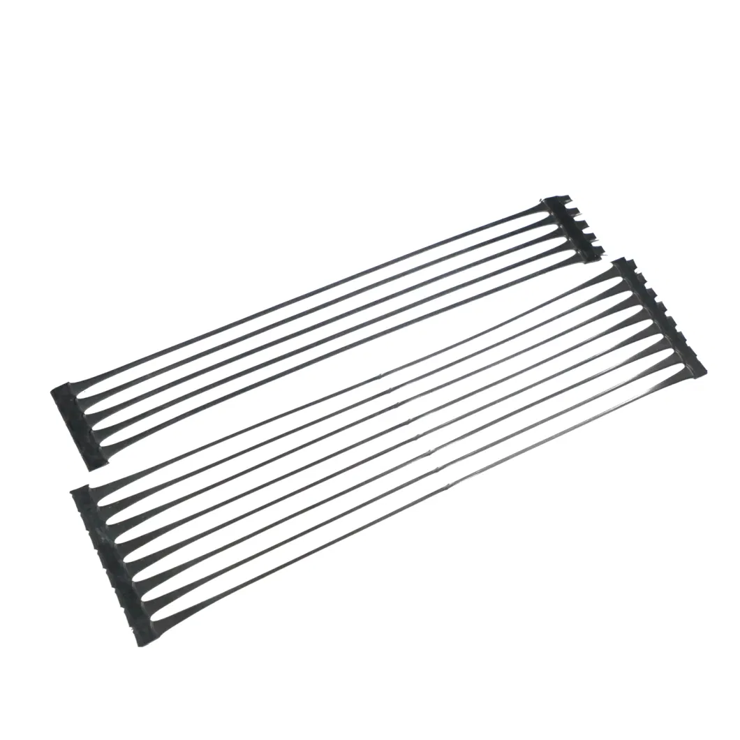 30kn 40kn Grid Mesh PP Plastik Uniaxial Geogrid Untuk Penguatan Jalan 2