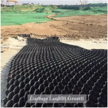 HDPE hitam berlubang bertekstur miring stabil geocells geocell geocel untuk teknik sipil 4