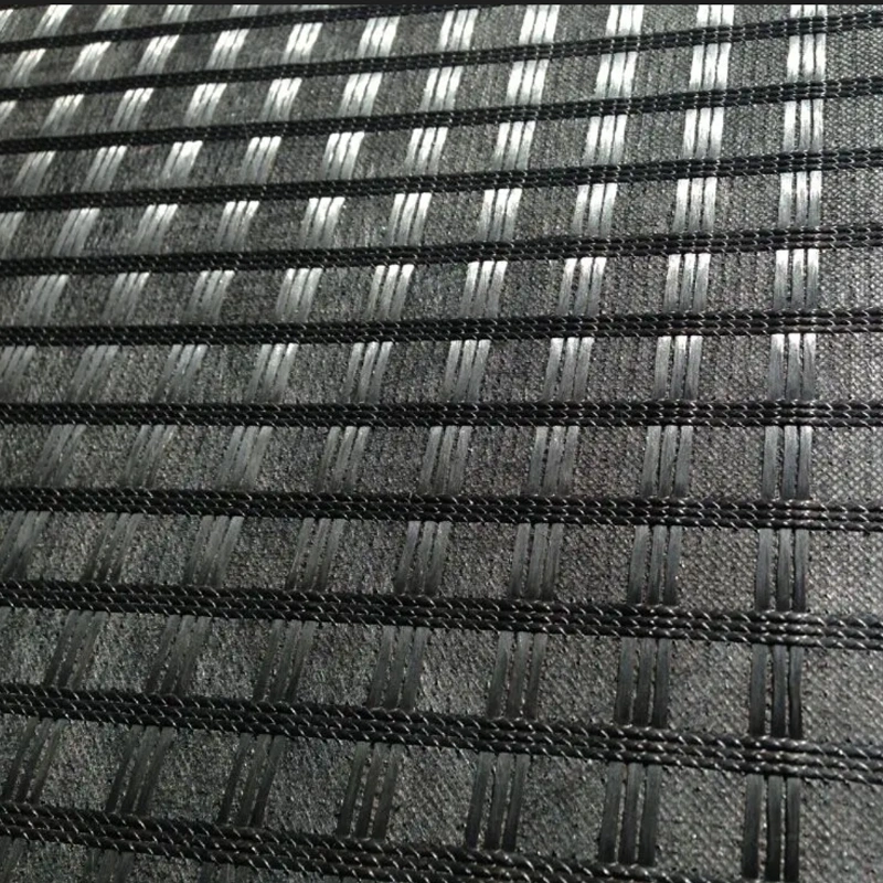 Fiberglass Geogrid diperkuat komposit nonwoven Geotextile 1