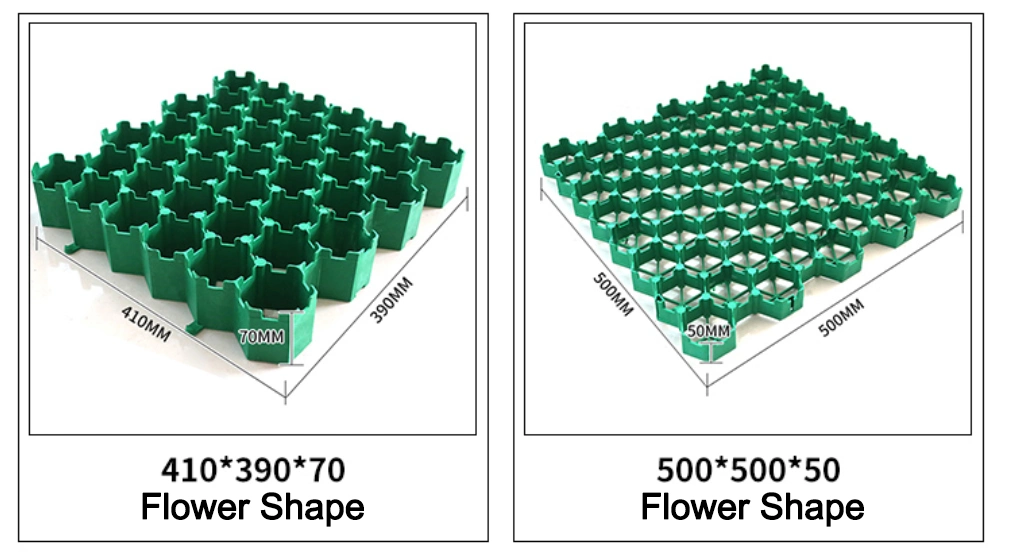 Kualitas Tinggi Plastik Grass Grid / Landscape Turf Grass Paver 0
