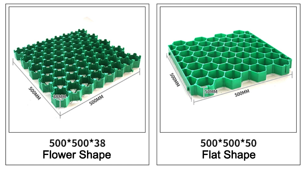 Kualitas Tinggi Plastik Grass Grid / Landscape Turf Grass Paver 1