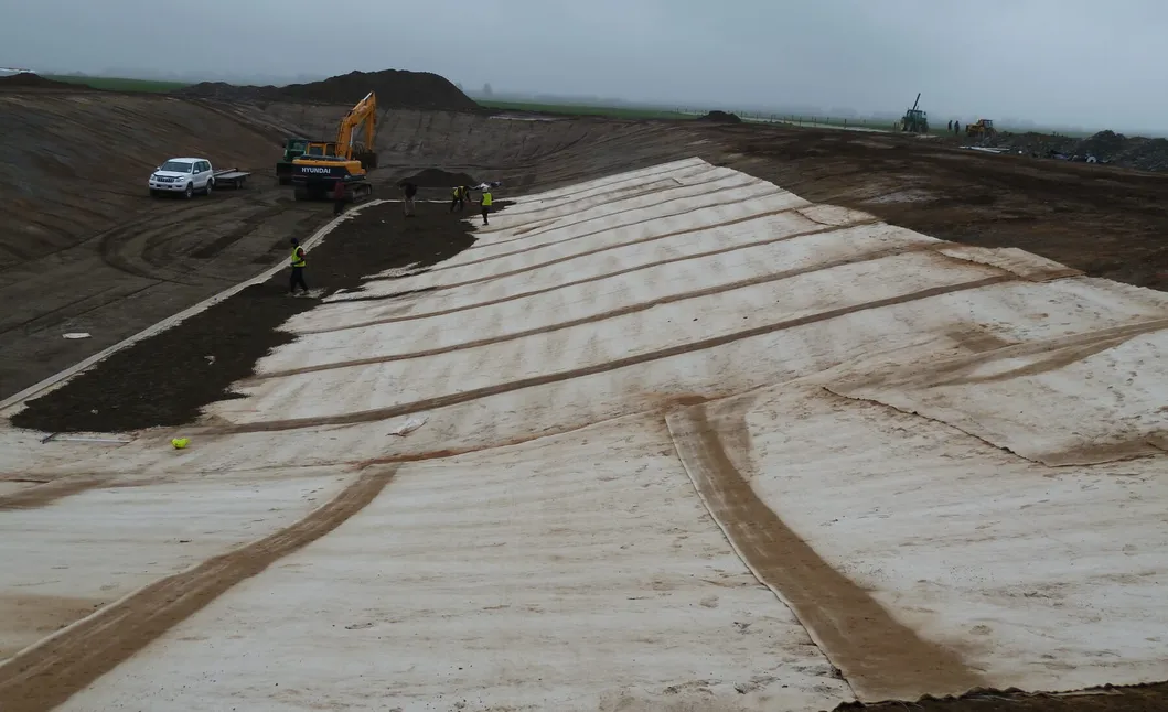 Pond Anti-Seepage Geosynthetic GCL Clay Liner Mat Gcl Bentonite Geosynthetic untuk Tumpukan 1