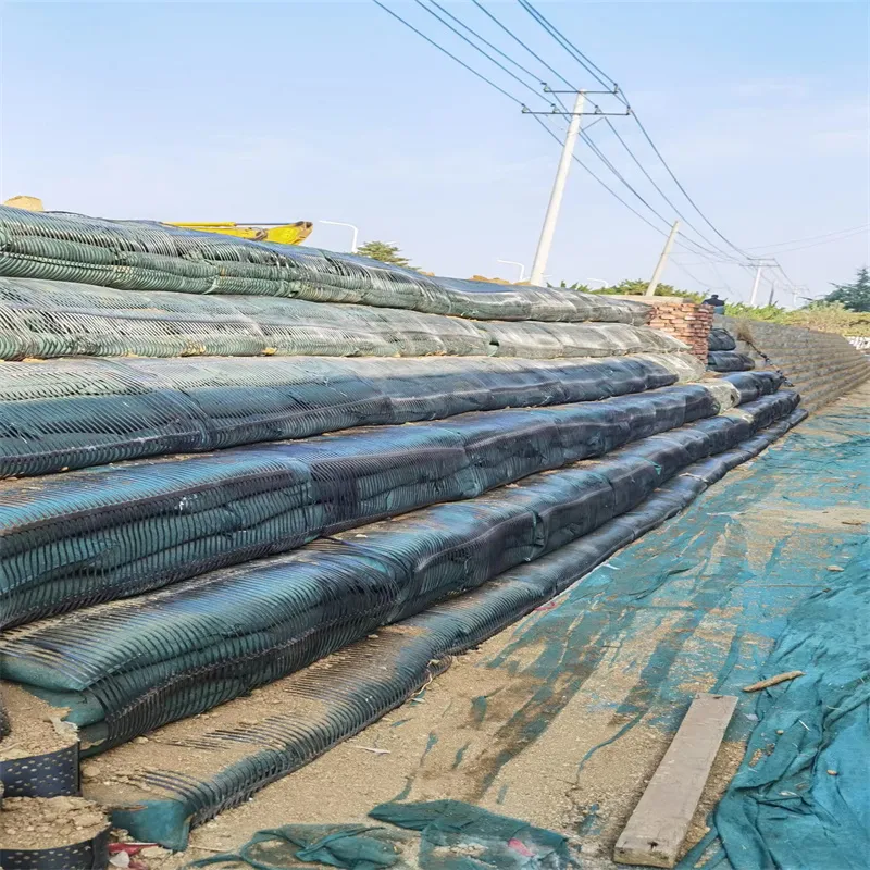 PP Plastik PE One-Way Uniaxial Polyester Geogrid Gravel Grid Stabilizer tanah untuk penguatan tanah 9