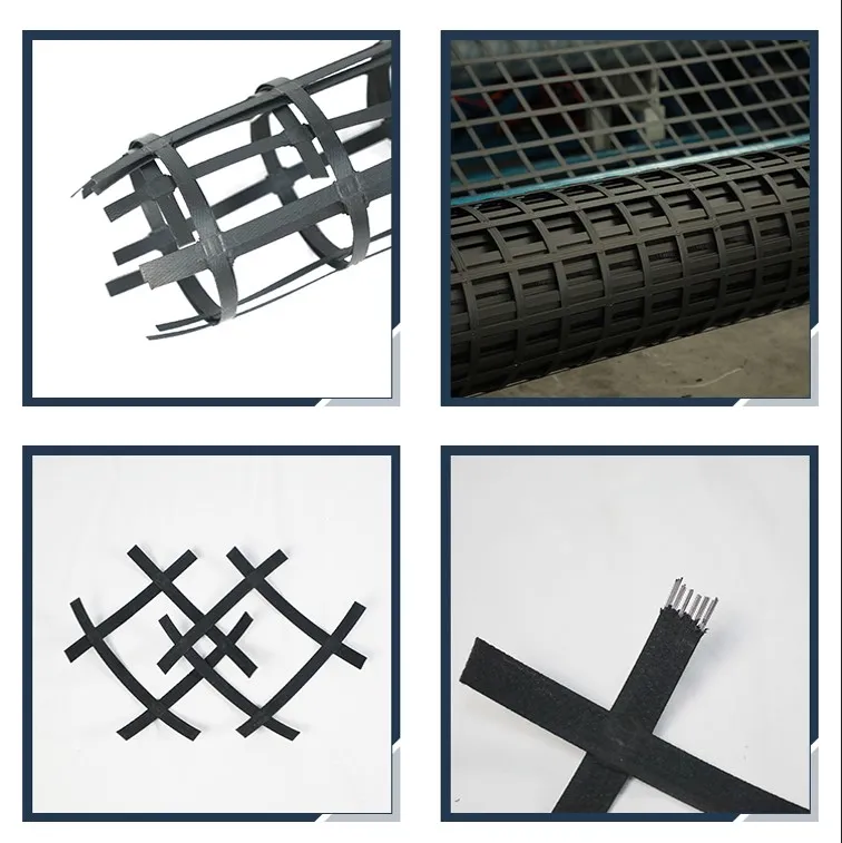 Kekuatan Tekanan Tinggi Las Biaxial Baja Plastik Komposit Pengerjaan Bumi Geogrid Untuk Stabilisasi Tanah, Fitur Anti-erosi 1