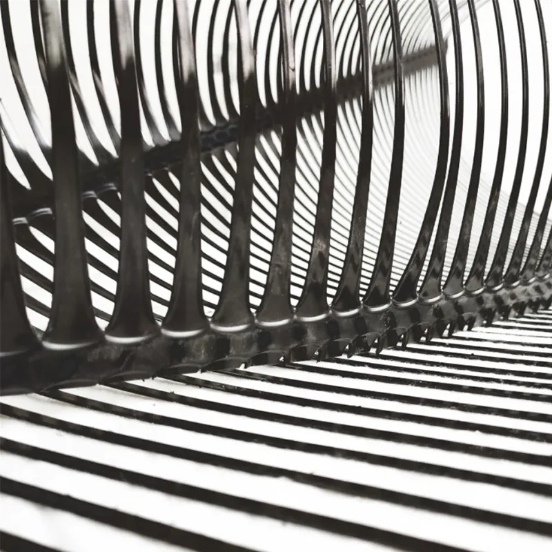 Plastik Polypropylene PE Unidirectional Uniaxial Tensile Plastic Geogrid untuk penguatan jalan 1