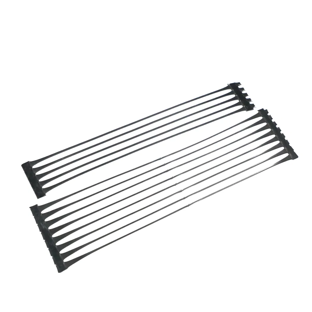 Plastik Polypropylene PE Unidirectional Uniaxial Tensile Plastic Geogrid untuk penguatan jalan 2