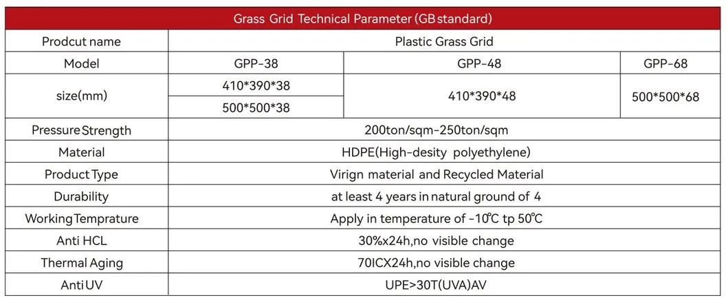 Harga Grosir Lapisan Tanah Lapisan Permeable Gravel Tanah Tumbuhan Rumput Grid Cetakan untuk Supply Driveway Pabrik 7