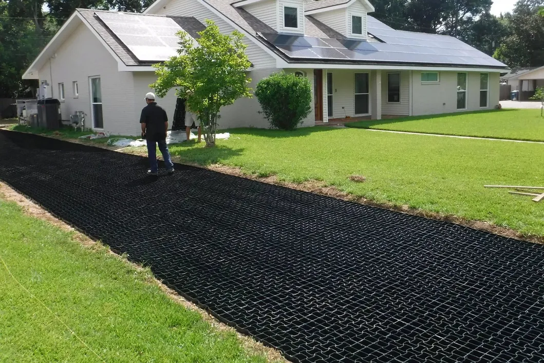 Harga Grosir Lapisan Tanah Lapisan Permeable Gravel Tanah Tumbuhan Rumput Grid Cetakan untuk Supply Driveway Pabrik 11