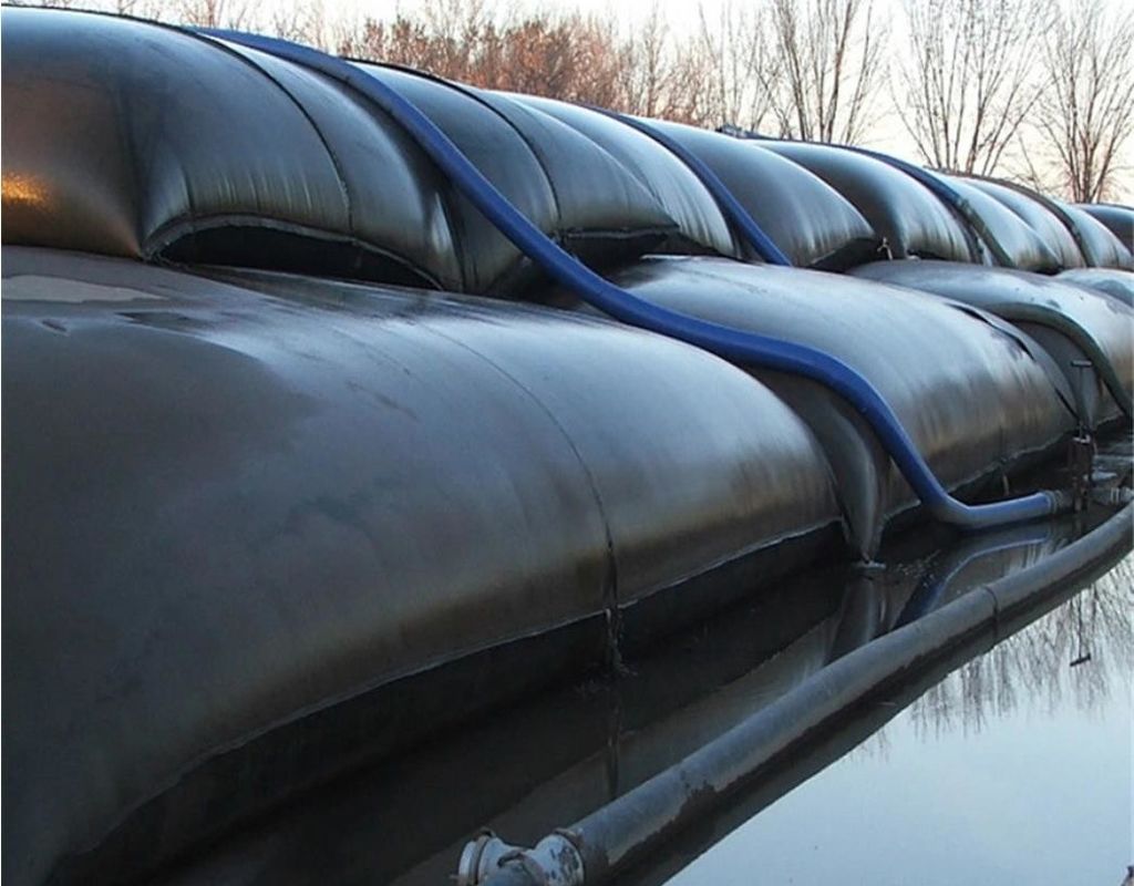 500gsm-100gsm Air Limbah Sludge Dewatering Bags Container Geotube Filter