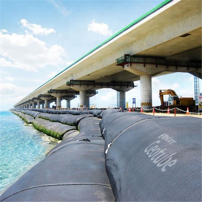 PP PET Dirtbag Geotextile Dewatering Bags Tube Geobag Untuk Sand Silt Filter Coastal Berm