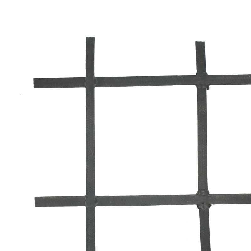 Geogrid Pengelasan Plastik Baja Untuk Perkerasan Jalan Tanah Dasar Geogrid Plastik Baja Reinforced Bidirectional Geogrids