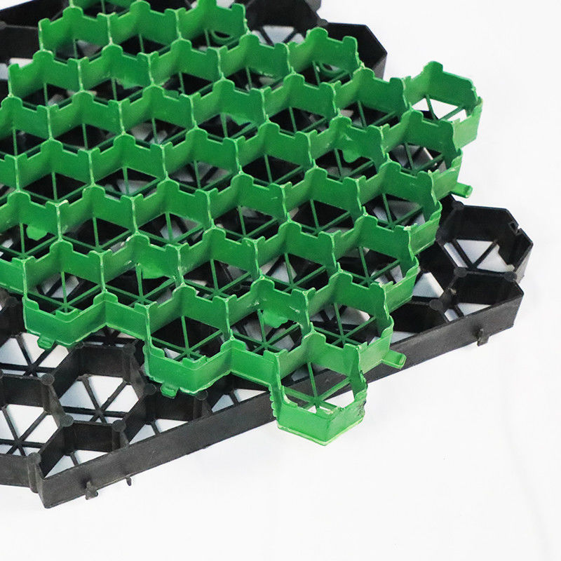 200ton / Sqm Interlocking Turf Plastic Car Parking Grid Untuk Penguatan Tempat Parkir