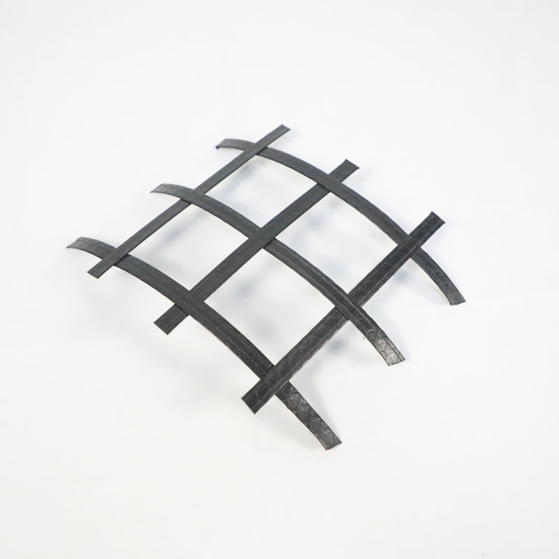 Kekuatan Tinggi Biaxial Polyester PET Geotextile Geogrid Untuk Tanah Dasar Jalan 50kn/M-50kn/M