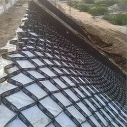 High Tensile Sandy Yellow 100-445 HDPE Plastik Geo Cell Untuk Stabilitas Kerikil