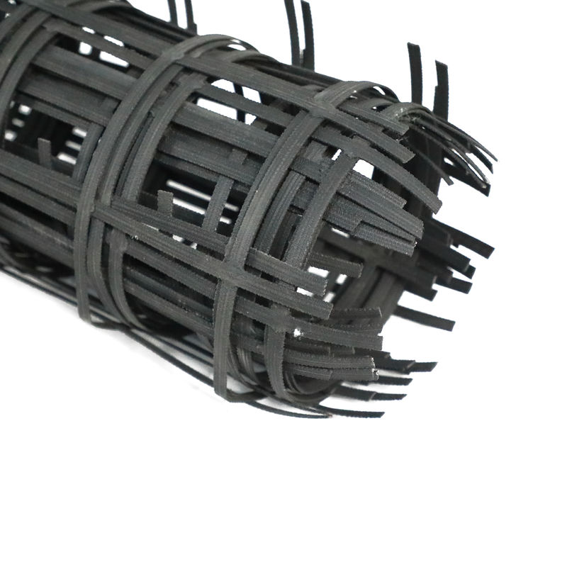 80kn Steel Plastic Geogrid Dengan Ketahanan Asam Dan Alkali Untuk Perlindungan Slope Subgrade