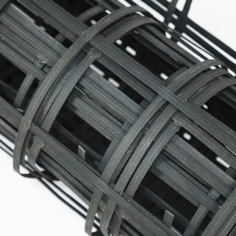 80kn Steel Plastic Geogrid Dengan Ketahanan Asam Dan Alkali Untuk Perlindungan Slope Subgrade