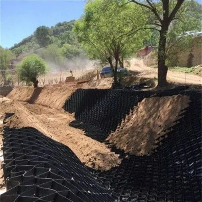 Heavy-Duty HDPE Geocell Driveway Gravel Grid Plastic Geocell System untuk Stabilisasi Tanah dan Penguatan Dinding Pendukung