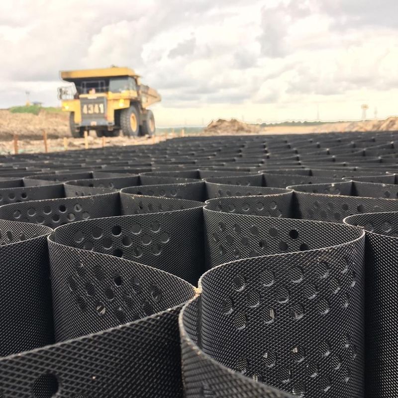 Heavy-Duty HDPE Geocell Driveway Gravel Grid Plastic Geocell System untuk Stabilisasi Tanah dan Penguatan Dinding Pendukung