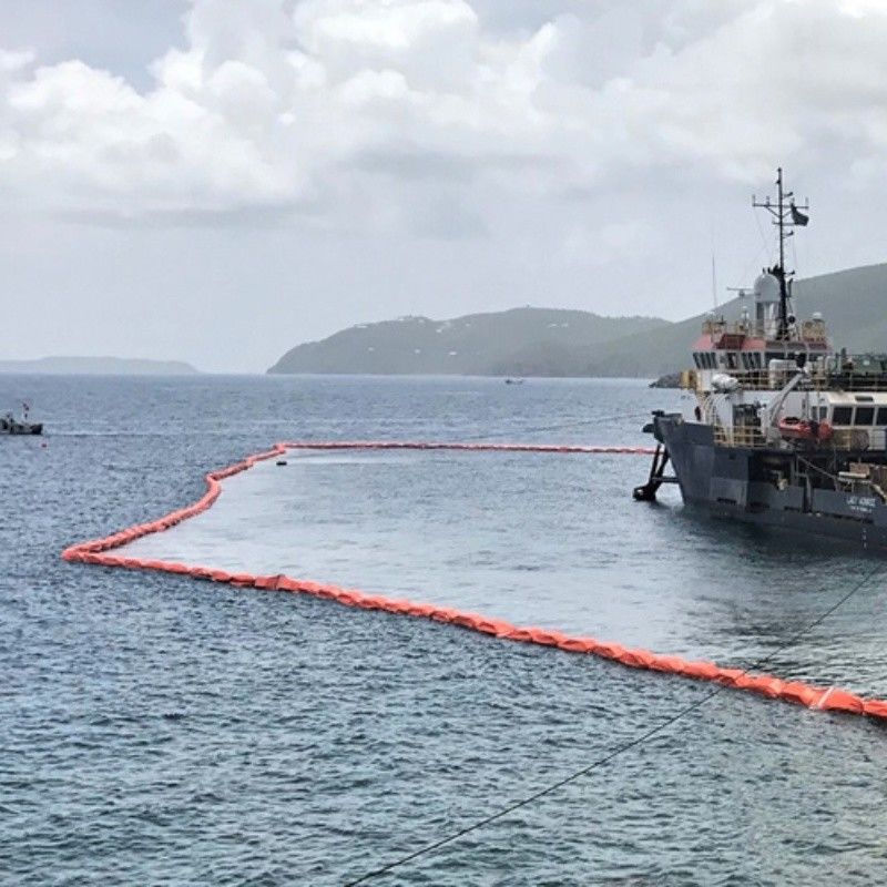 Silt Curtain PVC Floating Silt Curtain Containment Boom Eco Friendly Oil Spilling Boom Silt Curtain untuk Lingkungan Air