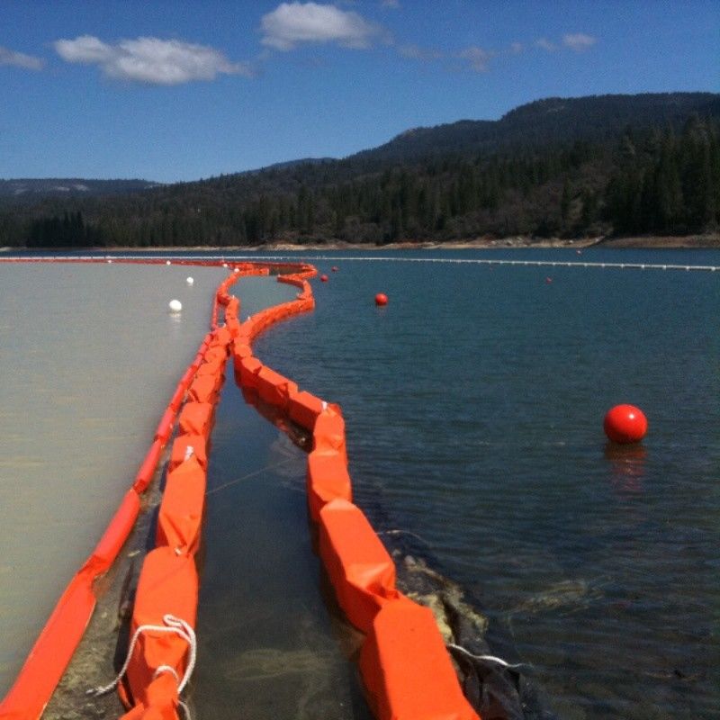 Silt Curtain PVC Floating Silt Curtain Containment Boom Eco Friendly Oil Spilling Boom Silt Curtain untuk Lingkungan Air
