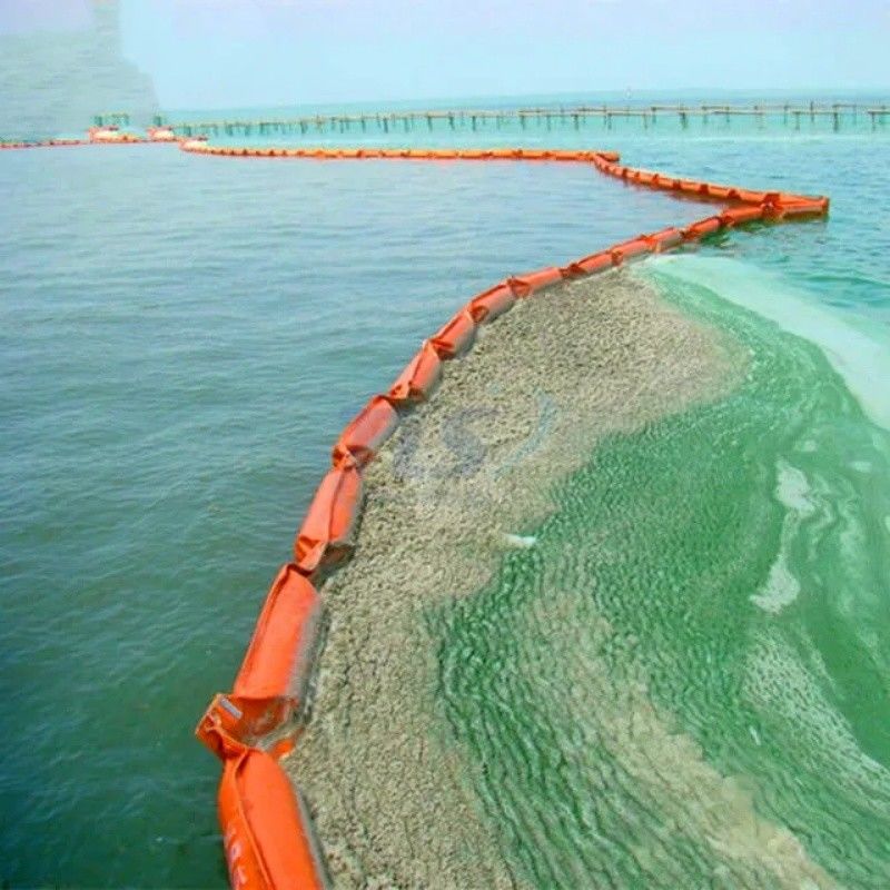 Silt Curtain PVC Floating Silt Curtain Containment Boom Eco Friendly Oil Spilling Boom Silt Curtain untuk Lingkungan Air
