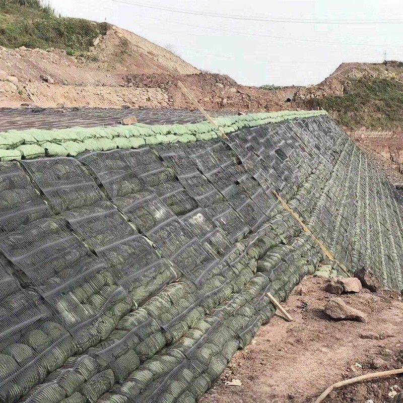Nonwoven Geobag Polyester / PP Geobag Untuk Perlindungan Lemparan Dan Bendungan Rumput Untuk Melindungi Lingkungan Ekologis