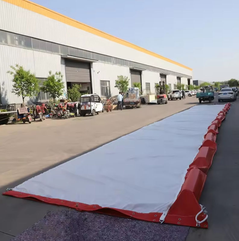 Tirai Limbah Terapung Air Terpenuh untuk Lingkungan Air Ramah Lingkungan Minyak Boom Boom PVC Limbah Limbah Terapung