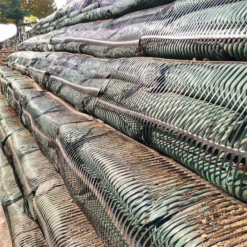 PP Plastik PE One-Way Uniaxial Polyester Geogrid Gravel Grid Stabilizer tanah untuk penguatan tanah