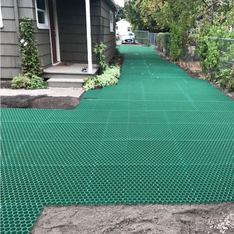 Grass Paver Mat Plastic Grass Grid Lawn Gravel Paving Grid Jalan masuk Grinding untuk Gravel Grass Grid