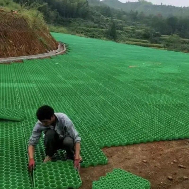 Grass Paver Mat Plastic Grass Grid Lawn Gravel Paving Grid Jalan masuk Grinding untuk Gravel Grass Grid