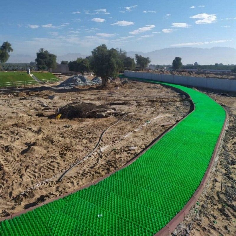 Grass Paver Mat Plastic Grass Grid Lawn Gravel Paving Grid Jalan masuk Grinding untuk Gravel Grass Grid