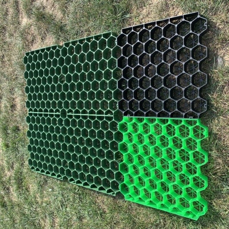 Grass Paver Mat Plastic Grass Grid Lawn Gravel Paving Grid Jalan masuk Grinding untuk Gravel Grass Grid
