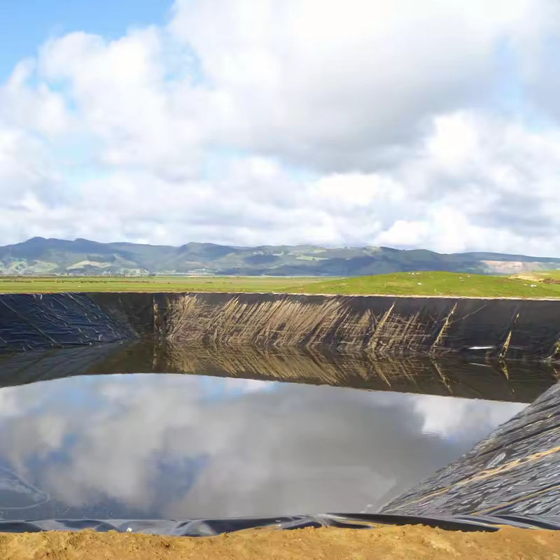 Liner Kolam Geomembran HDPE Hitam Berkualitas Tinggi 0,5mm–2,0mm untuk Budidaya Ikan, Kolam Budidaya, Waduk Penyimpanan Air, dan Tahan Air Bendungan