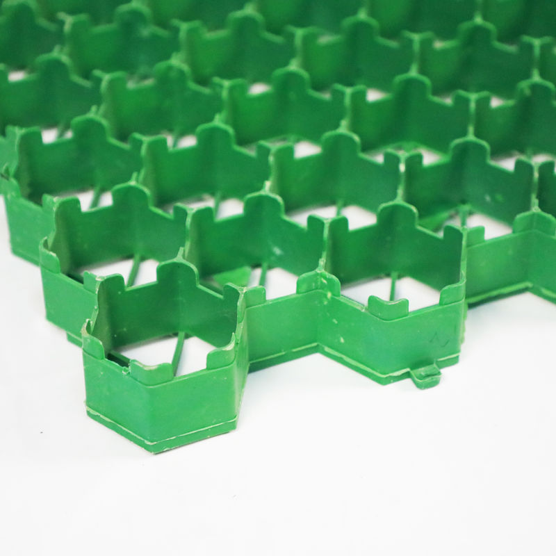 HDPE Grass Grid Manufacturer Plastic Gravel Paver Grid Grass Grid untuk jalan masuk dan parkir Hijau Hitam Warna