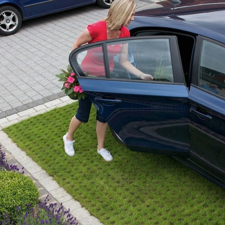 HDPE Pavers Plastik Grass Grid Polyester Geogrid Plastik untuk Parking Lot Fire Exit Wholesale Landscape Ground Geocell Gravel Paddock Grid