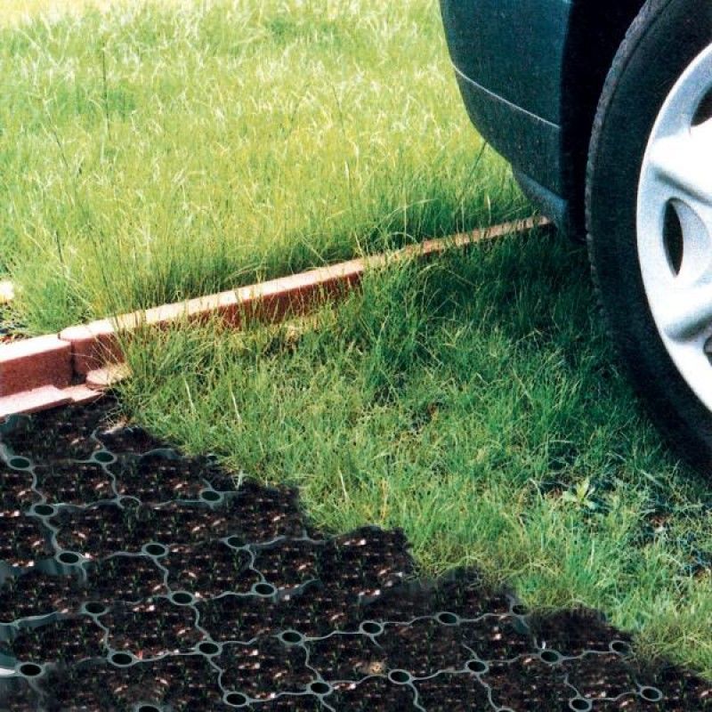 Pengaspal HDPE Kisi Rumput Geogrid Poliester Plastik untuk Tempat Parkir Pintu Darurat Kebakaran Grosir Lanskap Ground Geocell Kisi Paddock Kerikil