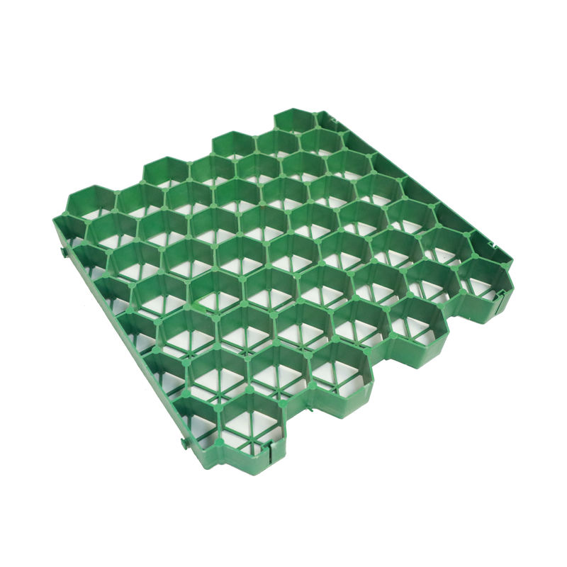 Pengaspal HDPE Kisi Rumput Geogrid Poliester Plastik untuk Tempat Parkir Pintu Darurat Kebakaran Grosir Lanskap Ground Geocell Kisi Paddock Kerikil
