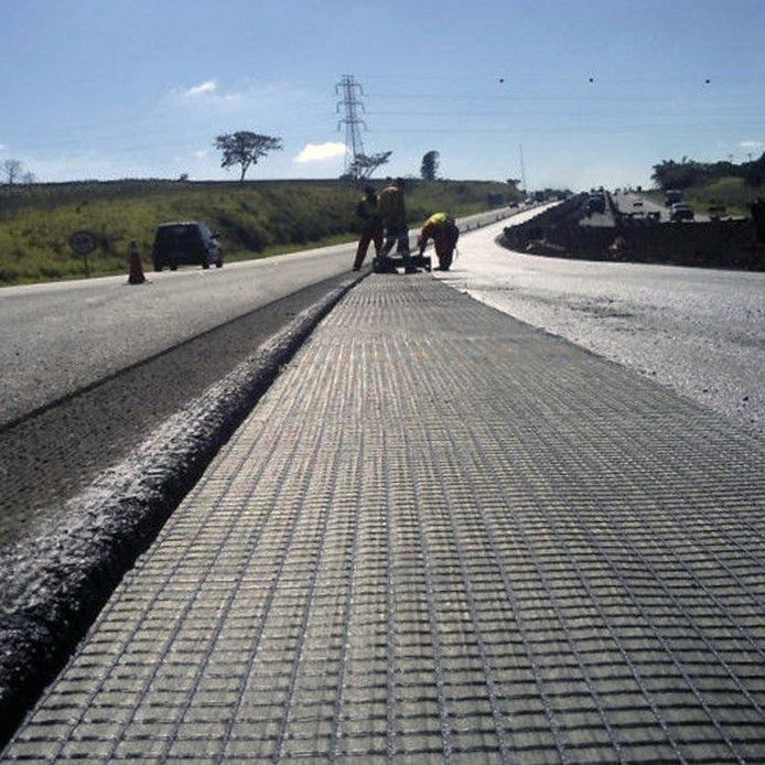 Biaksial Plastik Geogrid untuk penguatan tanah, kekuatan tarik tinggi PP/PET Geogrid,Balck 30kN/m, Jalan Base Stabilization Mesh