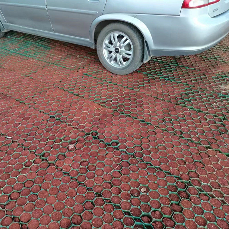 Grid Perkuat Tanah Gravel Plastik Grass Grid / Stabilizing Driveway Plastik Hexagonal Grass Grid