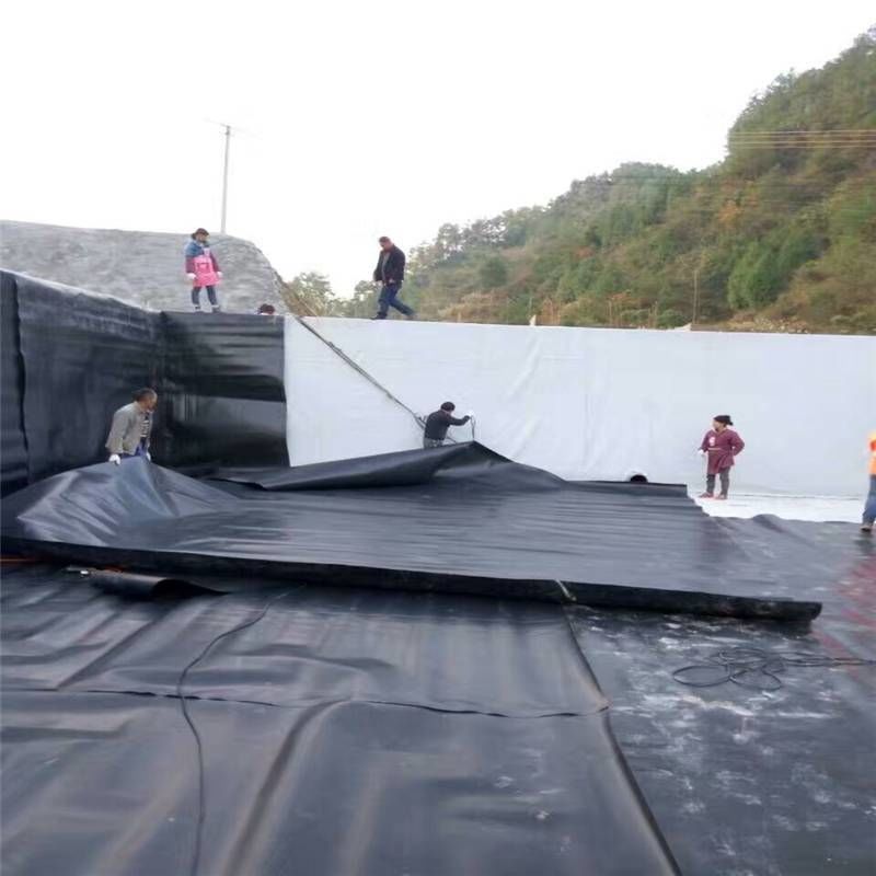 Pelapis Kolam Geomembran 0.5mm 1mm 1.5mm 2mm HDPE LDPE Lldpe PVC EVA Geomembran Pelapis Kolam