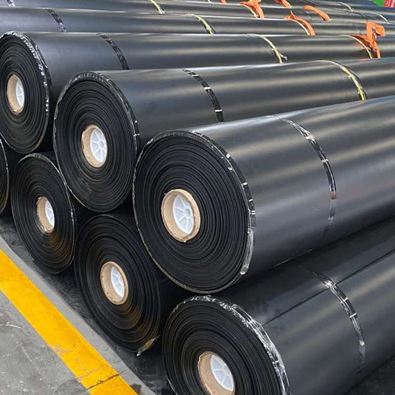 0.75-2.5mm HDPE Geomembrane Pond Liner Untuk Landfill Ikan Udang Pond Dam Landfill Liner Tambang