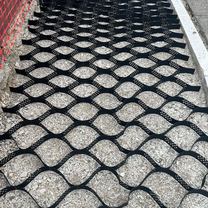 HDPE Plastic Geocell Paved Grid Geocell HDPE untuk Perkuat Basement Lembut Stabilizer Kerikil Murah Geocell dalam Pembangunan Jalan