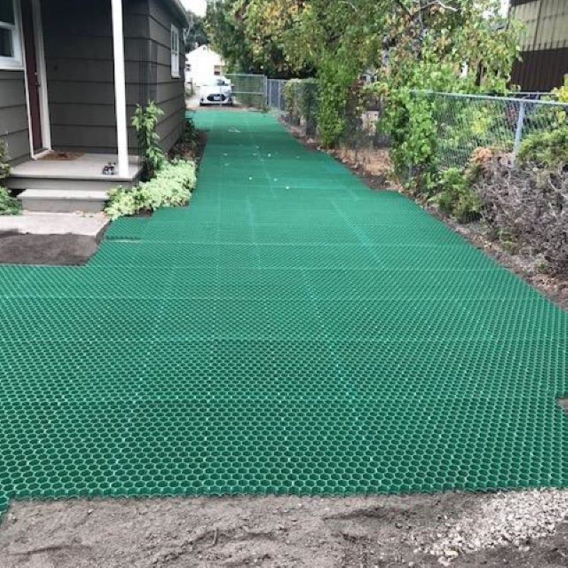 Plastik Grass Grid Parking Lot Paving Gravel Grid for Commercial Landscape Greening Products Desain Jalur Golf Garden Path