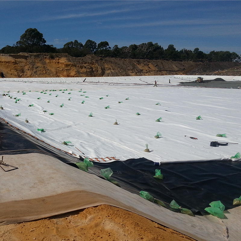 Geotekstil Kain Nonwoven Spunbond Pet/PP untuk Waduk Danau Buatan Kolam Limbah Tempat Pembuangan Akhir Filtrasi Isolasi