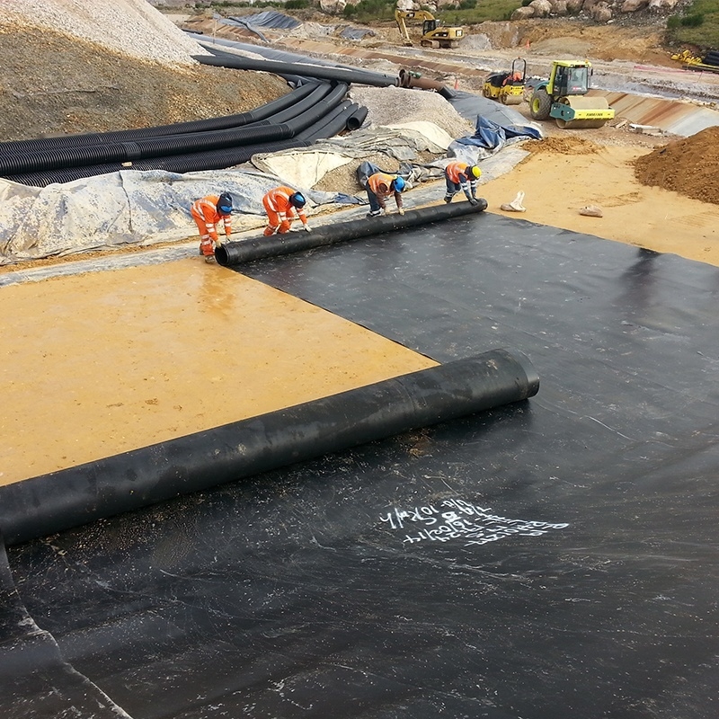 Lapisan Geomembran HDPE untuk Aplikasi Akuakultur, Peternakan Ikan, Kolam, Bendungan, Kolam Renang, dan Penampungan Air