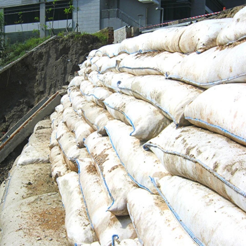 Industri 40*80cm Geotekstil Geobag untuk Perlindungan lereng jalan raya Geotekstil Geobag Perhutanan Menanam Rumput Pengendalian Banjir Geotekstil Geobag