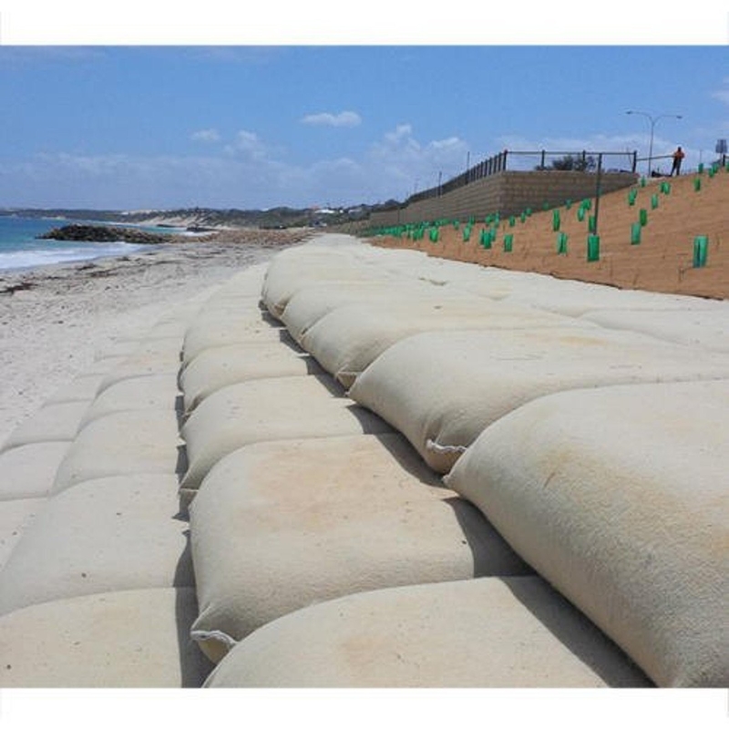 Industri 40*80cm Geotekstil Geobag untuk Perlindungan lereng jalan raya Geotekstil Geobag Perhutanan Menanam Rumput Pengendalian Banjir Geotekstil Geobag